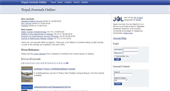 Desktop Screenshot of nepjol.info
